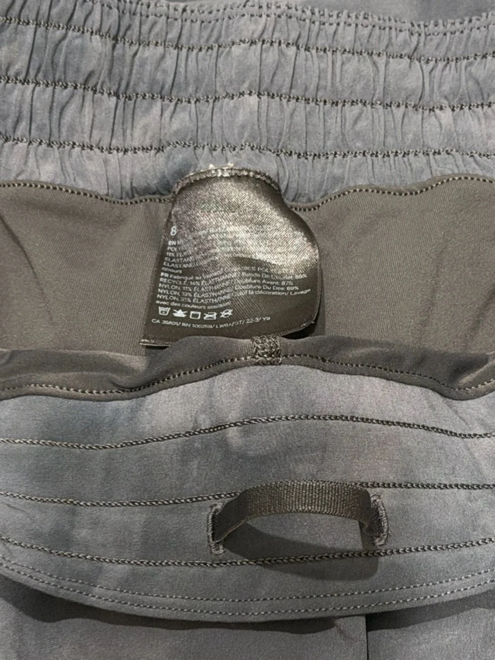 Lululemon Hotty Hot HR Skirt Long Diamond Dye Pitch Grey Graphite